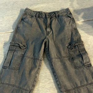 H&am BAGGY GREY CARGOS